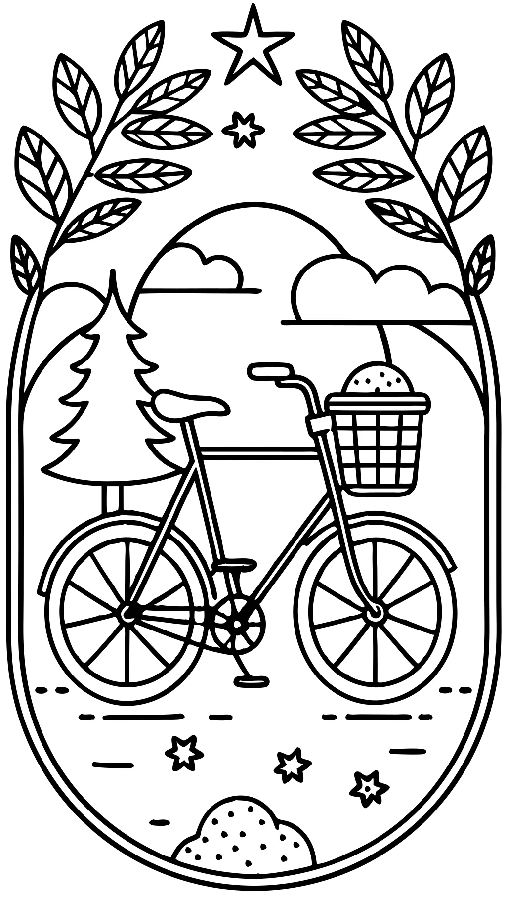 coloriage d’un vélo